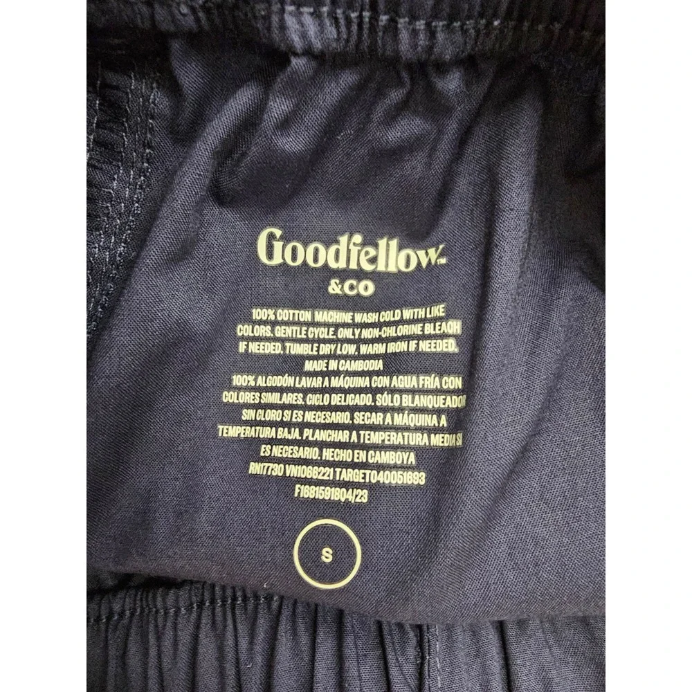 Goodfellow & Co Mens Woven Boxer Shorts Navy Cotton Casual Size Small